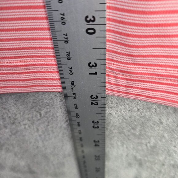 Mens Oxford Golf Pink Striped Polo Shirt Short Sleeve Polyester Falcon Dunes XXL - Picture 7 of 8